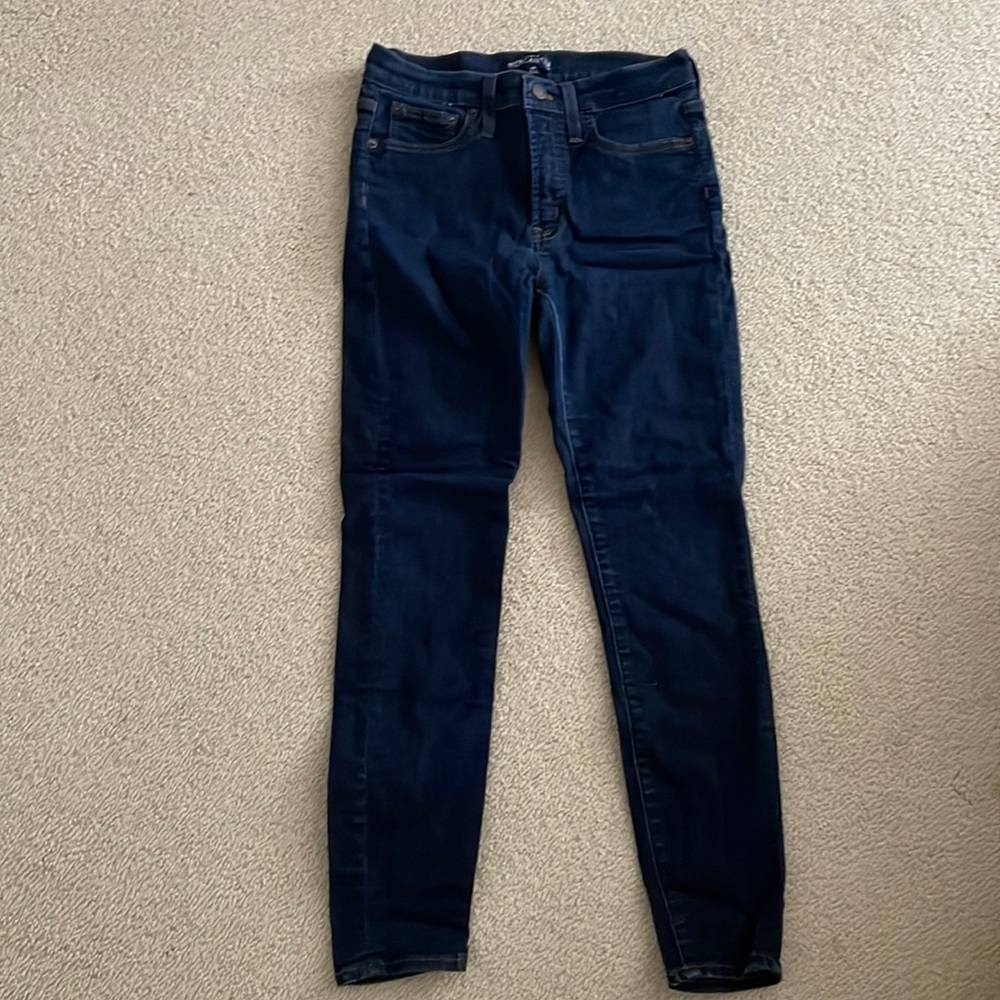 JCrew dark wash skinny jeans (size 28)